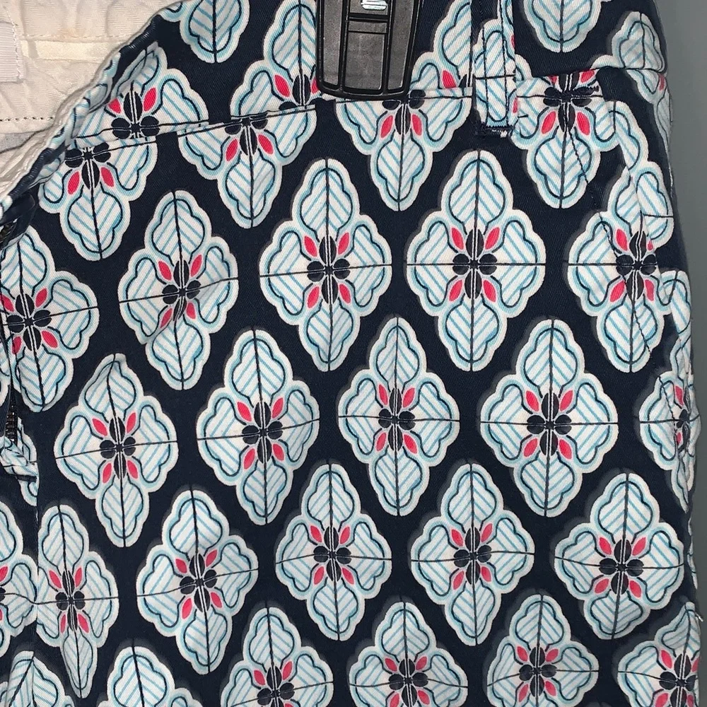 Crown & Ivy Navy and White Patterned Women's Shorts - Picture 3 of 4